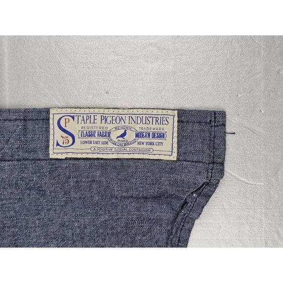 Staple Shirt Mens‎ XL Blue Chambray Long Sleeve Button Down Pigeon Industry. - Picture 3 of 8